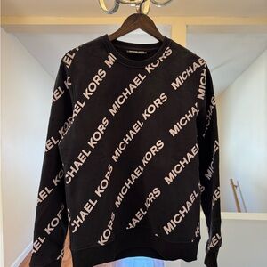 Michael Kors Black Logo Crewneck Sweater